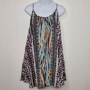 Express Dress Womens Size XS Boho Hippie Strappy Trapeze Summer Festival